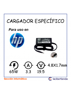 HP65 Cargador Especifico...