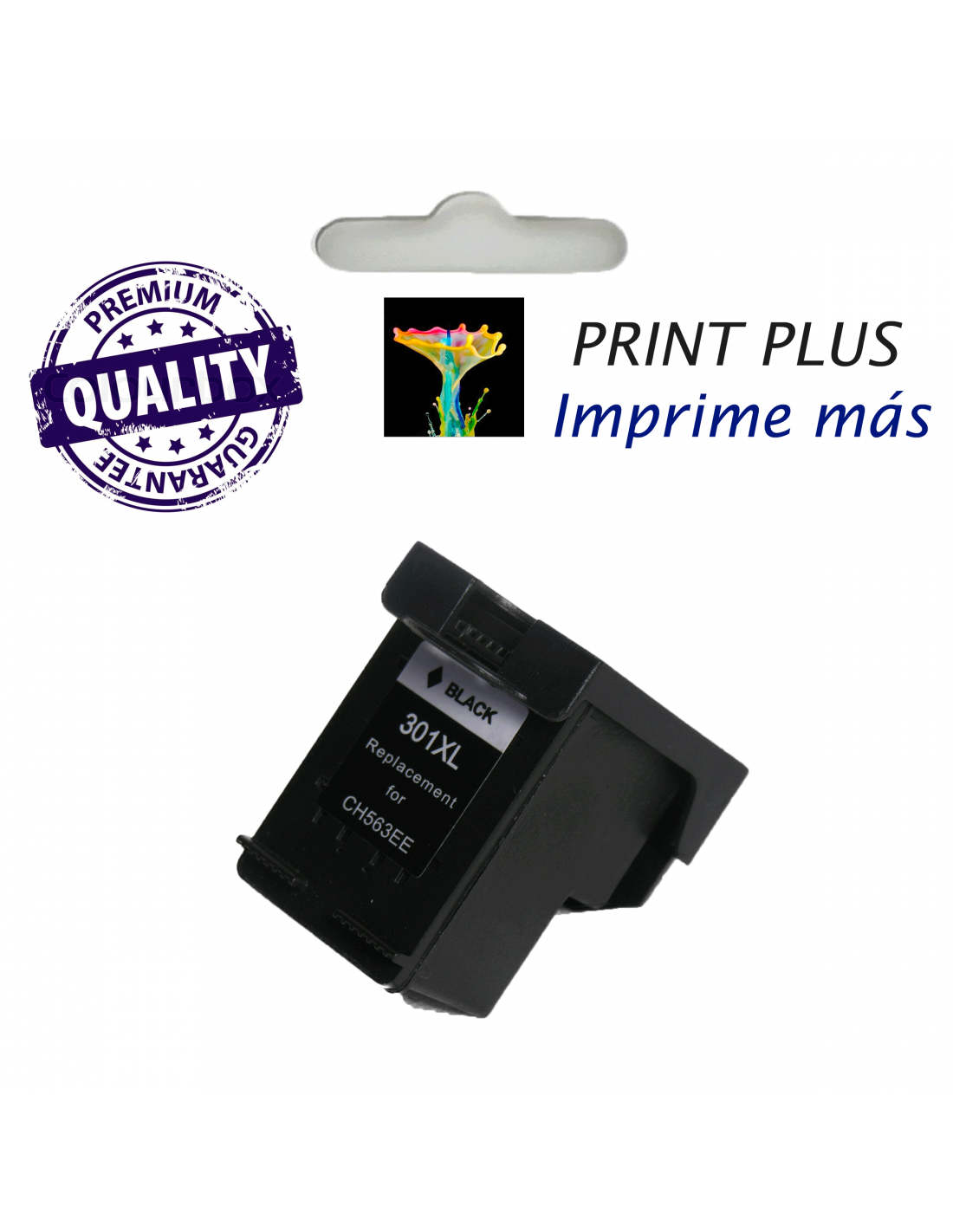 Compatible Pack HP 301XL V3 Negro + HP 301XL Tricolor Cartuchos de Tinta