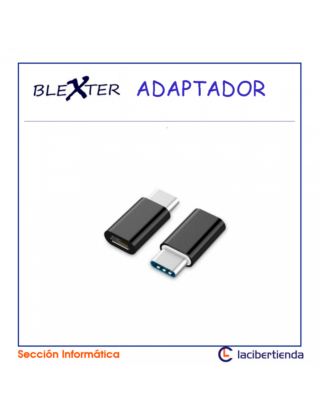 operación Diariamente Nabo ADAPTADOR MICRO USB HEMBRA- USB TIPO C MACHO | Mayorista La Cibertienda