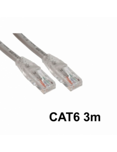CABLE DE  RED FTP CAT6 3M GRIS