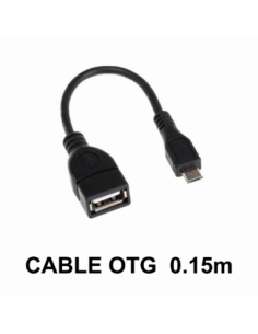 CABLE OTG USB H/M  0.15m
