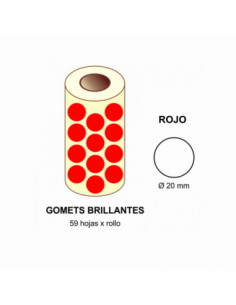 GOMETS APLI DIAM 20MM ROJO...